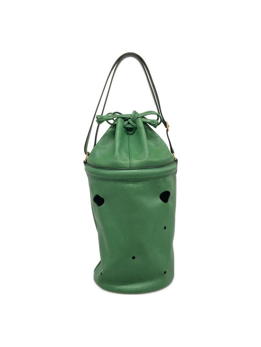 Hermes Mangeoire Green Epsom Shoulder #359108H17B